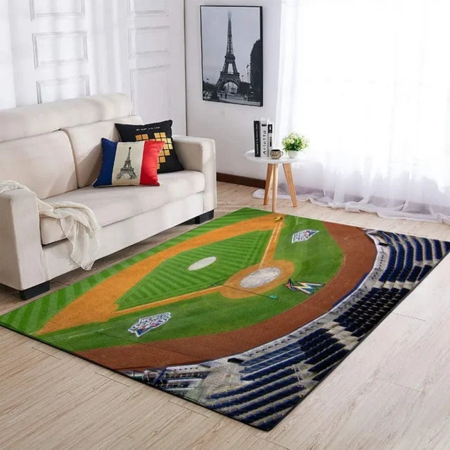 Ballpark Design Area Mat for Indoor Outdoor Use ...