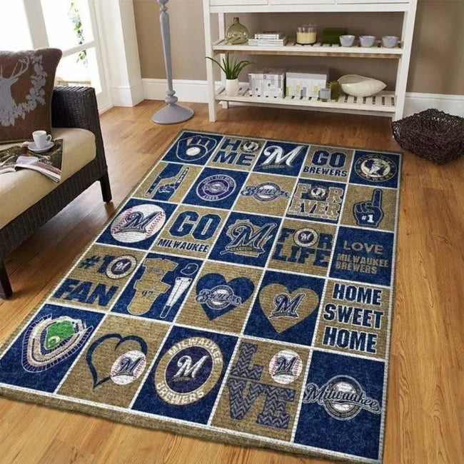 Milwaukee Brewers Rug – Area Perfect for H...
