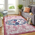 Candy Skull Decorative Mat for Home Decor Pink a...