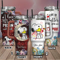 Combo 2 of Life Is Better With Snopi x I Love You To The Moon And Back Personalized 30oz Or 40oz Stainless Steel Tumblers With Handle CP