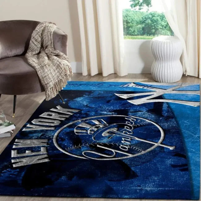New York Yankees Rug – Team Logo Area Perf...