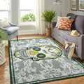 Floral Skull Floor Mat for Stylish Home Decor Gr...