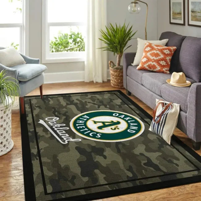 Oakland Athletics Rug – Camo Area for Home...