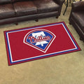 Phillies Living Room Mat Team Spirit Floor Rug B...
