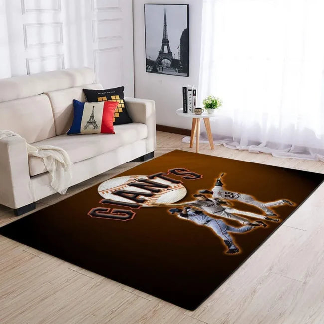 Giants Baseball Players Area Rug for Living Room...