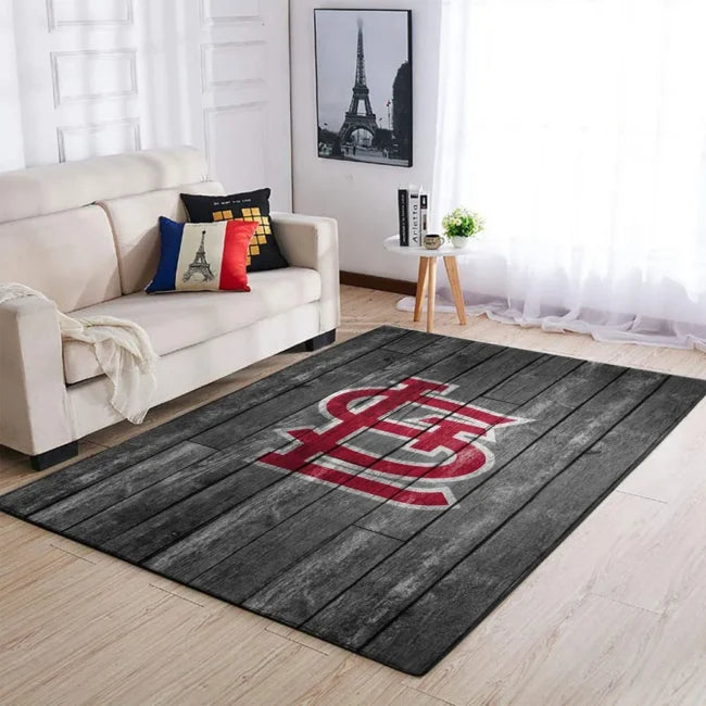 St. Louis Cardinals Rug – Wood Pattern for...