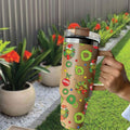 The Grinch Cartoon Custom Stanley Quencher 30oz or 30oz or 40oz Stainless Steel Tumbler With Handle HG With Handle HG