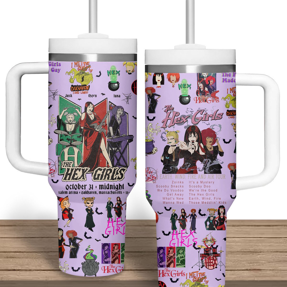 The Hex Girls Music Custom Stanley Quencher 30oz or 40oz Stainless Steel Tumbler With Handle HG
