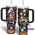 The Nightmare Before Christmas Movies Custom Stanley Quencher 30oz or 40oz Stainless Steel Tumbler With Handle HG With Handle